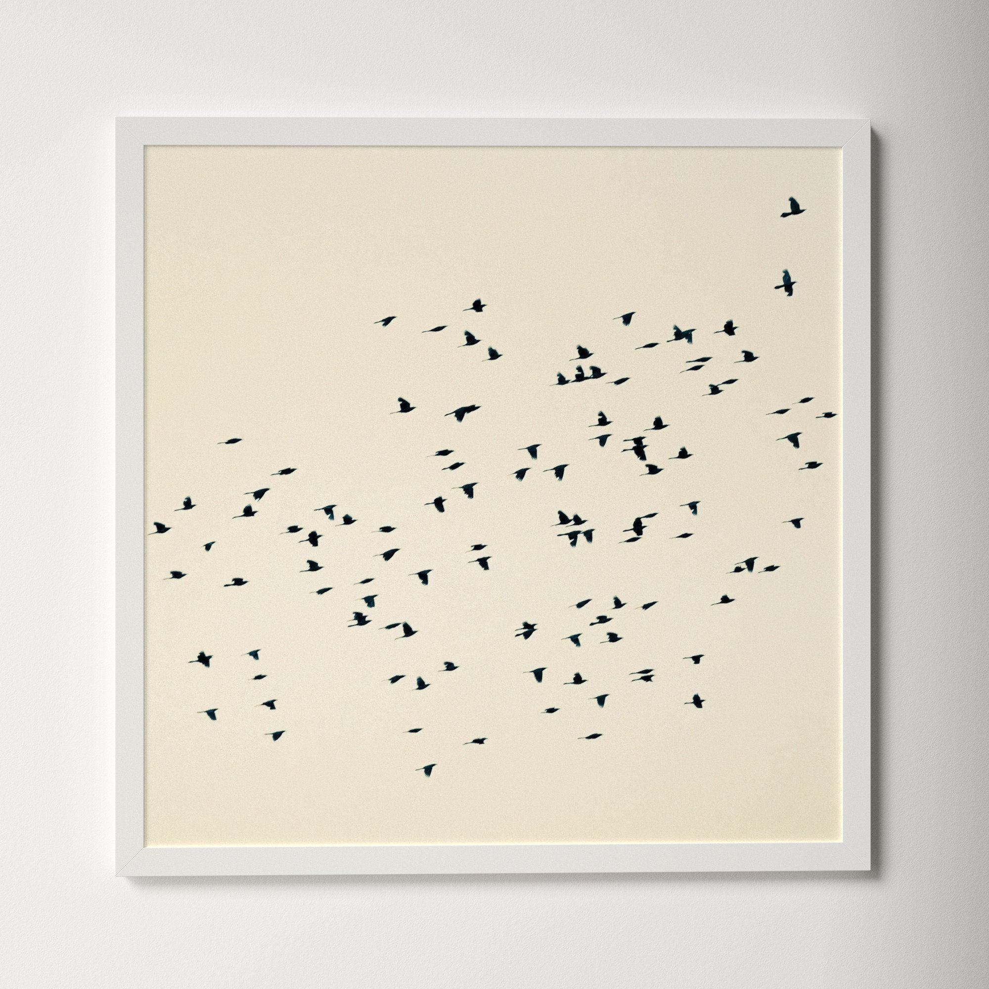 Soaring by Peter Dušek, White, 30" H x 30" W x 1.25" D