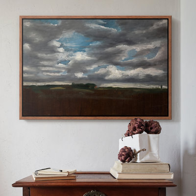 Paysage étendu avec des nuages gris, v. 1821-1822 - John Constable - Toile tendue avec châssis encadrée