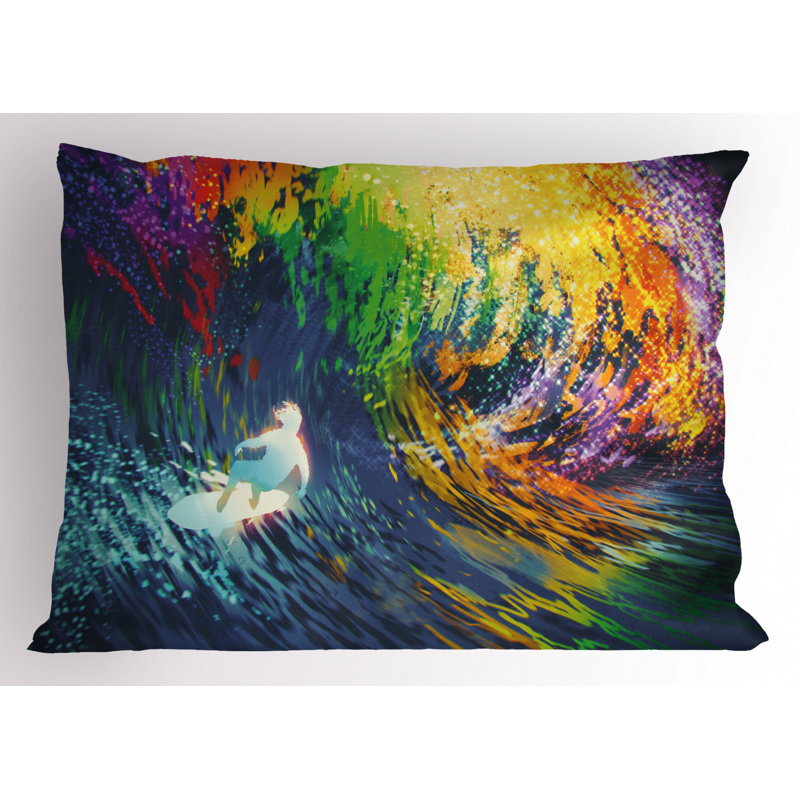Polyester Abstract Sham Set, Twin
