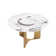 Round Sintered Stone Dining Table With Rotating Tray