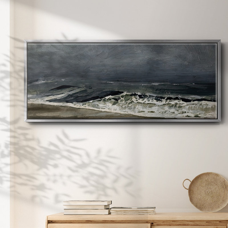 Moody Sea I, H 24 po x l 60 po x P 1,5 po, Argent