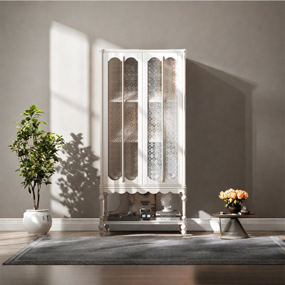 French style retro high leg bookcase