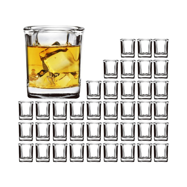 Lot De 12 Grands Verres à Shot Réutilisables Transparents | WhichOne