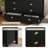 Azucena 6 Drawer Dresser with Interlock Drawer Safety Feature, Pre-assembled Metal Roller Slide-1735074154