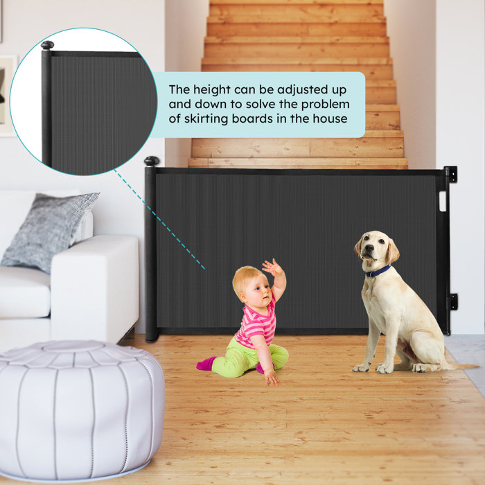 Ackitry Wall Mounted Retractable Baby Safety Gate & Reviews | Wayfair