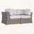 Fully Assembled Outdoor Wicker Loveseat with Weather-Resistant Cushions