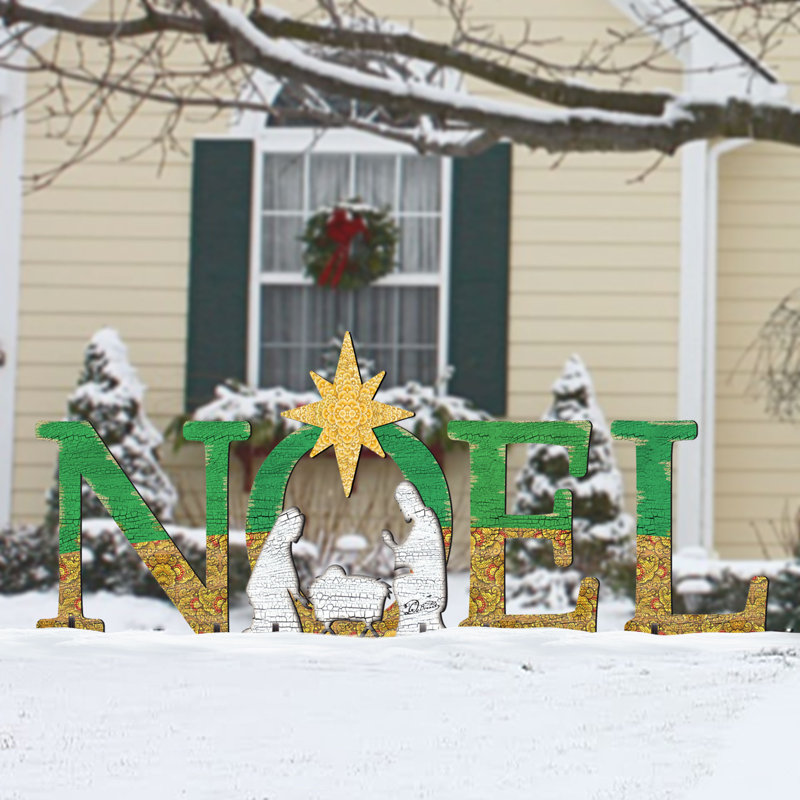 Noel Nativity Yard Lawn Art