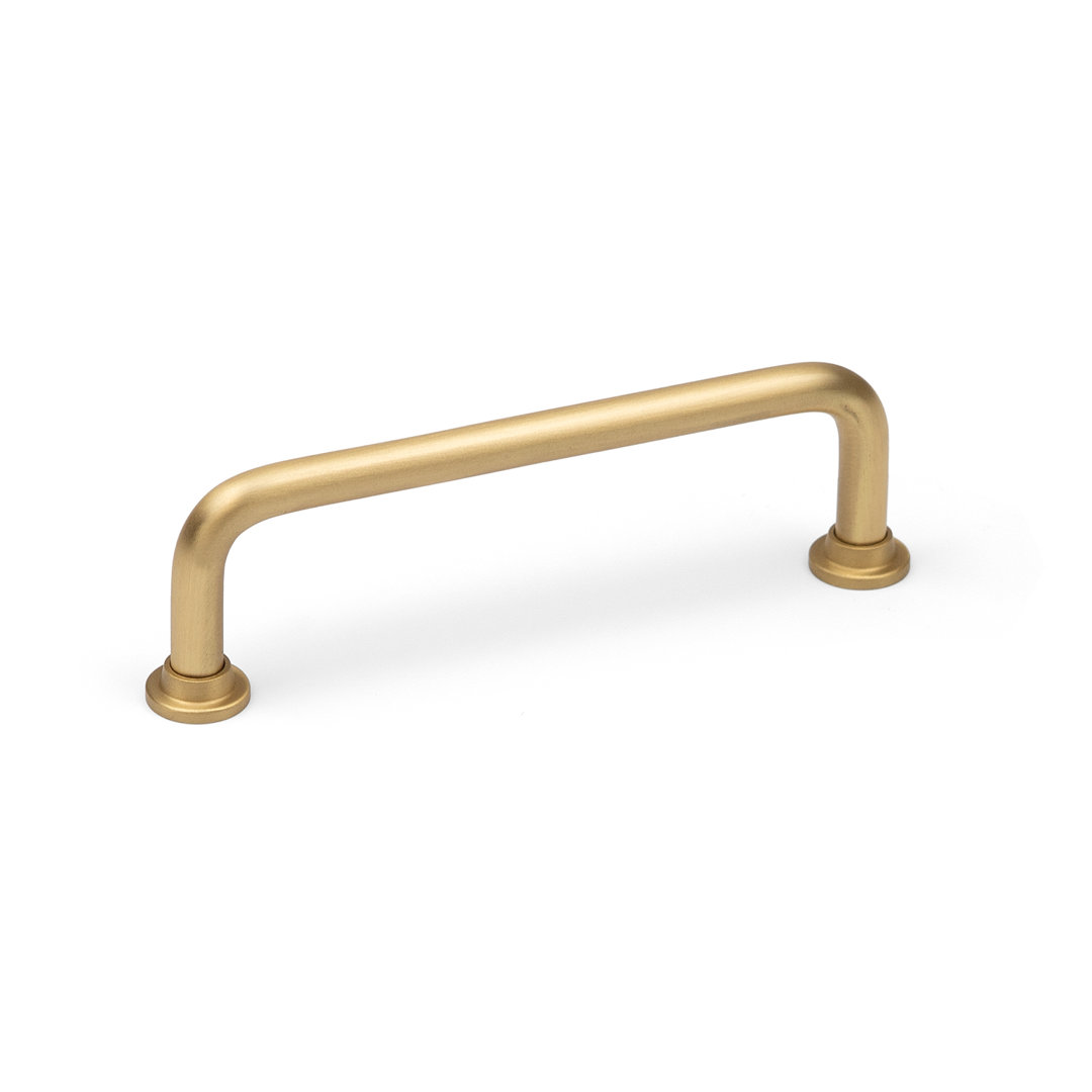 Satin Brass Slim Pipe Handles