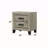 Light Gray Finish Nightstand