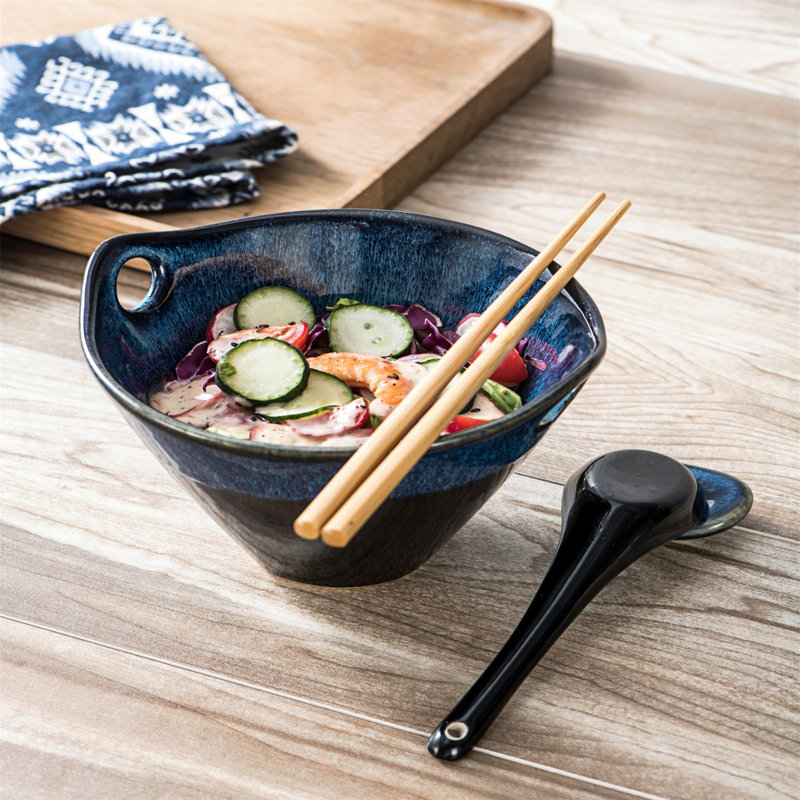 Reymon 10cm Porcelain China Soup Bowl, Blue