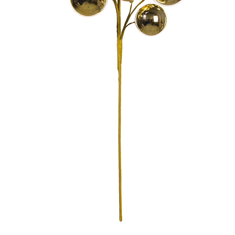 30" Champagne Ball Ornament Spray., Champagne