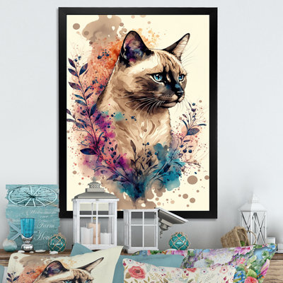 " Cute Siamese Floral III "