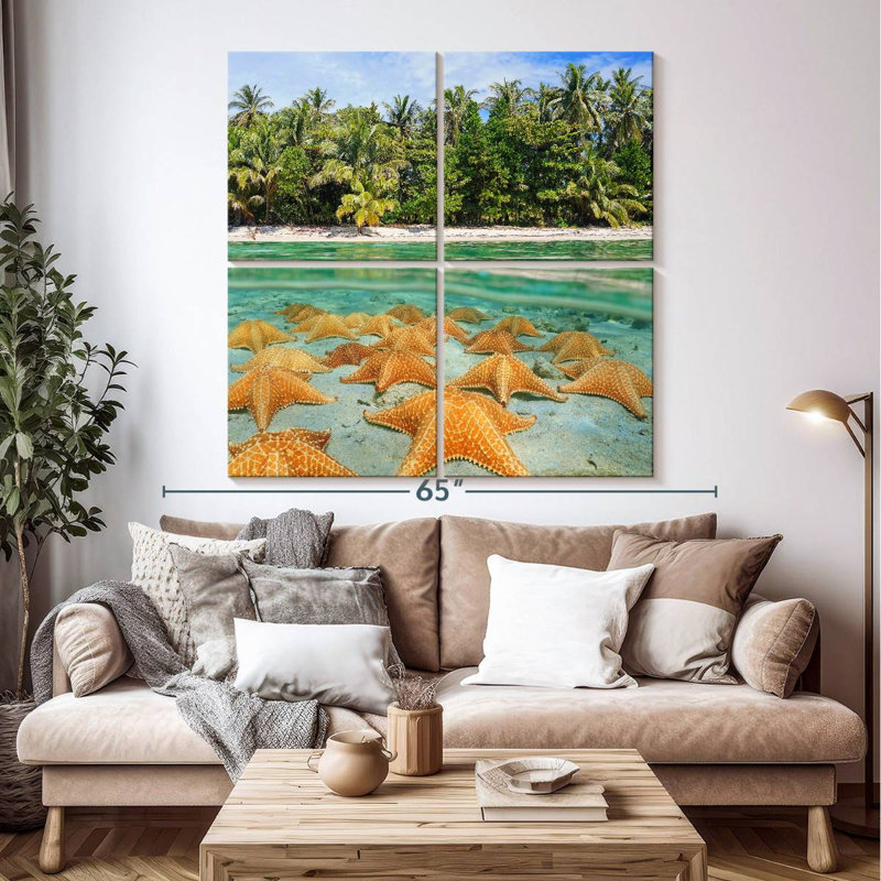 Gillard Starfishes Resting, 50" H x 50" W