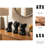 Polyresin Elephant Figurines Sculpture for Home Decor - Decorative Statue Accent for Office, or for Living Room Decoration - Set of 3, 9", 8", 8"-1160296261