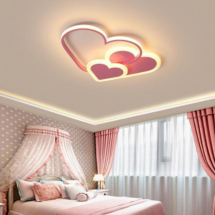 Connors Children's Lamp LED Modern Ceiling Light for Children's Room Girls Bedroom Dimmable