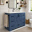 Meuble-lavabo 48 po avec 7 tiroirs Farmhouse