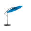 Parasol de patio de 10 pi avec système à manivelle facile et housse bleu foncé - adapté au bord de la piscine