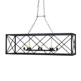 New York 8 - Light Kitchen Island Linear Pendant