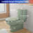 Green 1.28/0.8 GPF Tornado Flush One-Piece Toilet, Rimless Siphonic Dual Flush Toilet with Soft Close Seat, Semi-Elongated Bowl, 12" S-Trap, MAP 1000g, ADA Comfort Height 17"-135051725