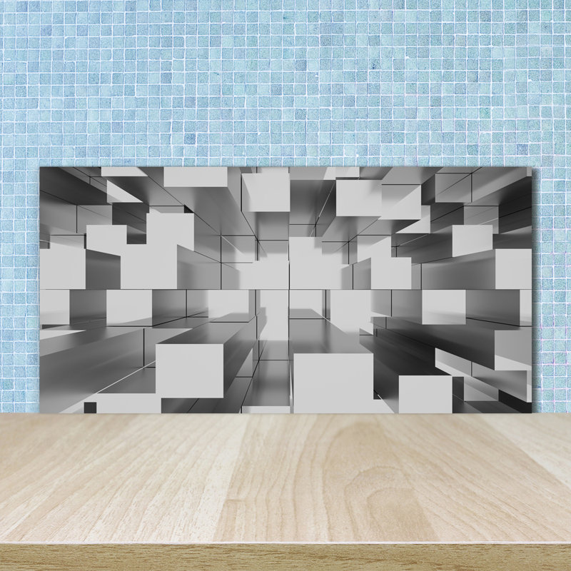 Belverly 50cm W x 100cm L Glass Peel and Stick Panel