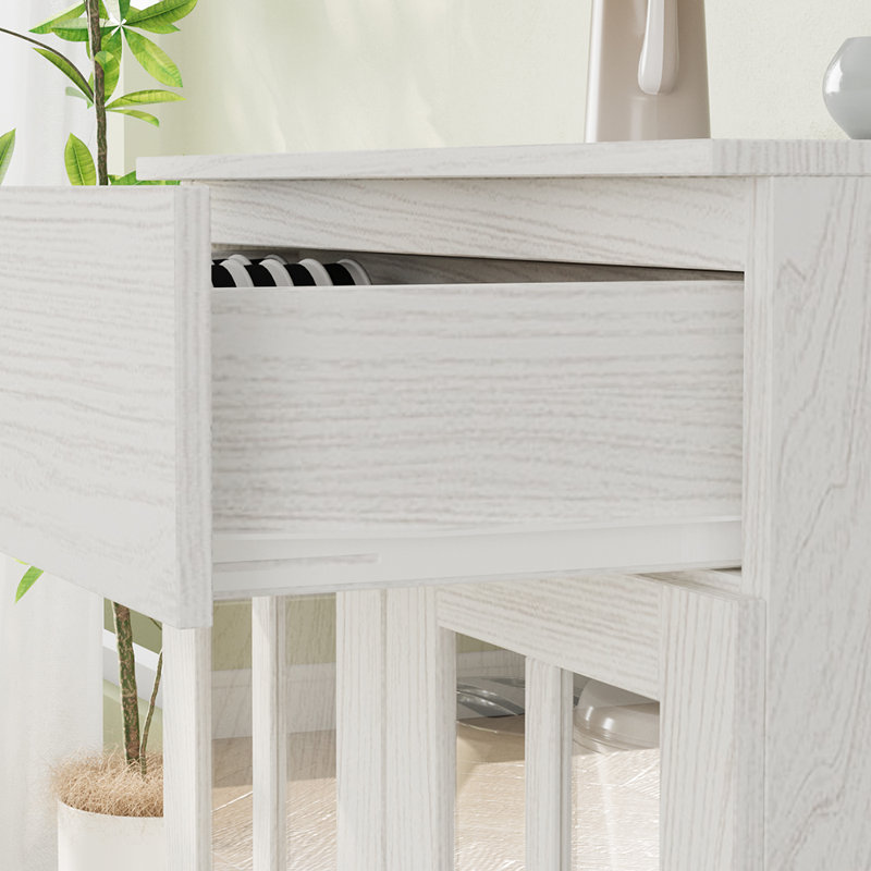 Marta 23.6W*31.5H Accent Cabinet With Glass Doors , White
