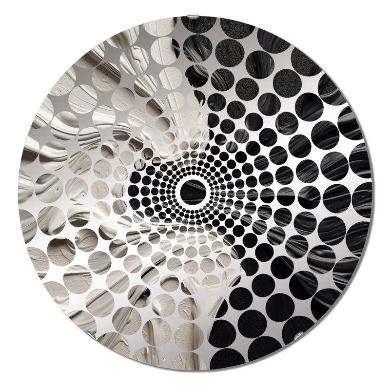 Burra - Miroir décoratif à cercles concentriques, 23,6 po x 23,6 po