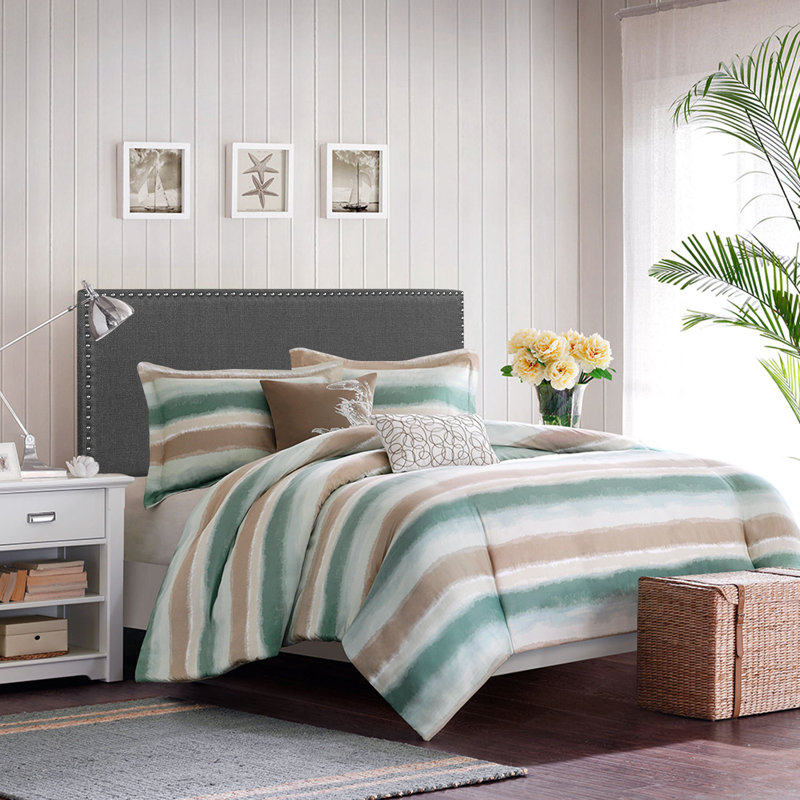 Percy Upholstered Headboard, Twin, Dark Gray