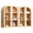 Wood Arch Wall Mounted Bathroom Cabinet-2063709946