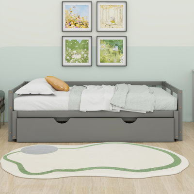 Extending Daybed With Trundle,Wooden Daybed With Trundle