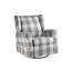 Fauteuil oscillant Patli et tissu avec siège pivotant, confortable et élégant-1048044767