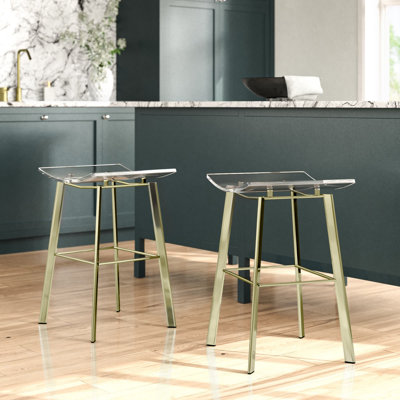 Counter Stool with Metal Frame