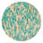 Helya Round Blue/Gold Accent Table