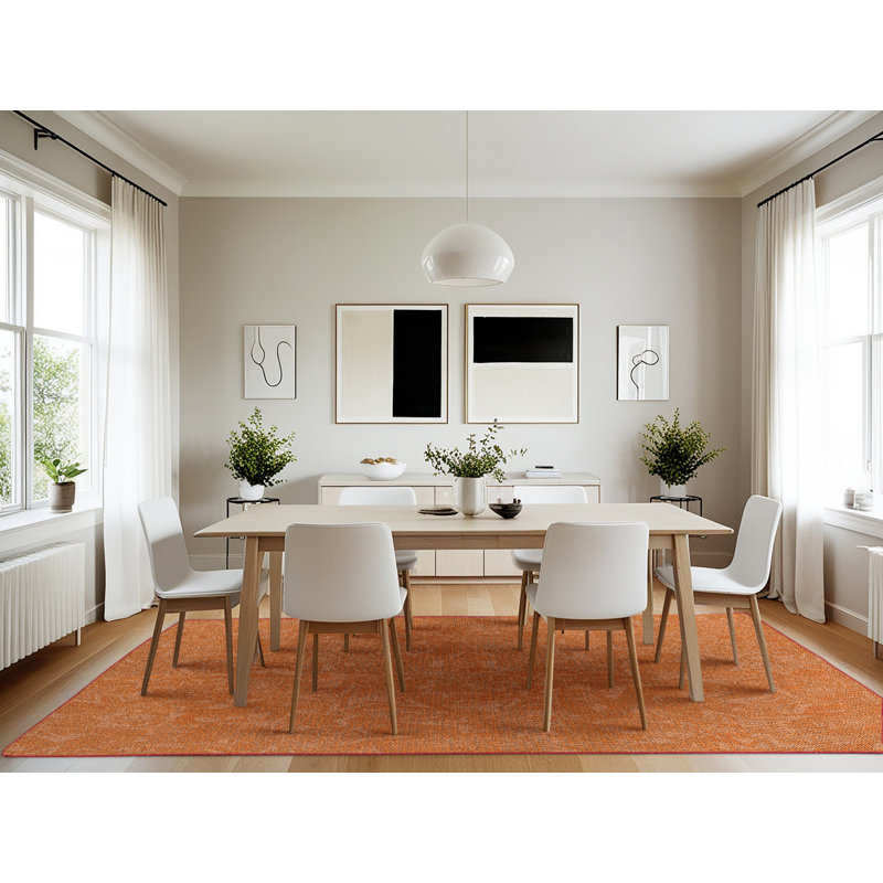 Geometric Indoor Rug, Rectangle 7' x 10'