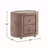 Velvet Upholstered Nightstand With 2 Drawers