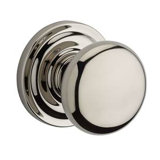 Round Single Dummy Door Knob with Traditional Round Rose