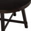 Table en bois massif, ronde extensible de 42 à 58 po, sièges 6, surface en placage de chêne, table de salle à manger à pieds en peuplier stable, bois, ronde, réglable-1444115170-1444115173