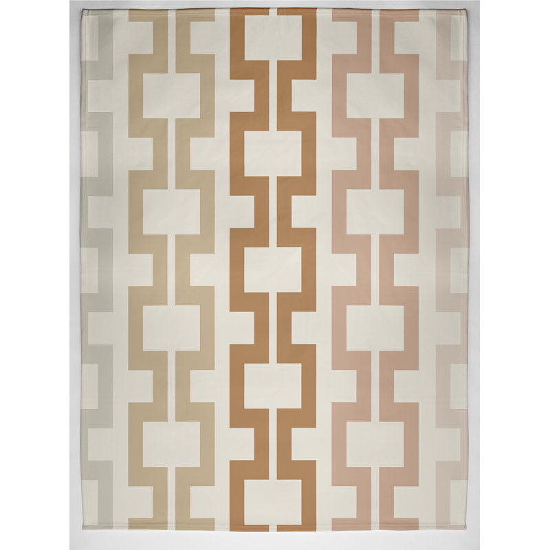 Blanche Plain Weave / Muslin Throw Blanket, Brown