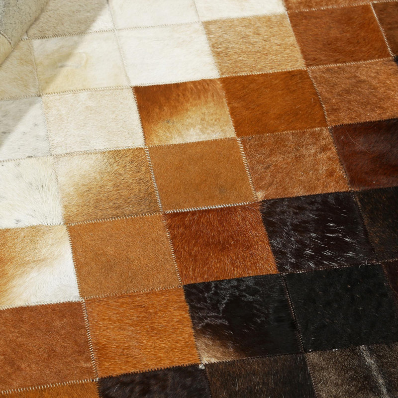 Tapis dégradé brun foncé et beige, Runner 2' x 7'6"
