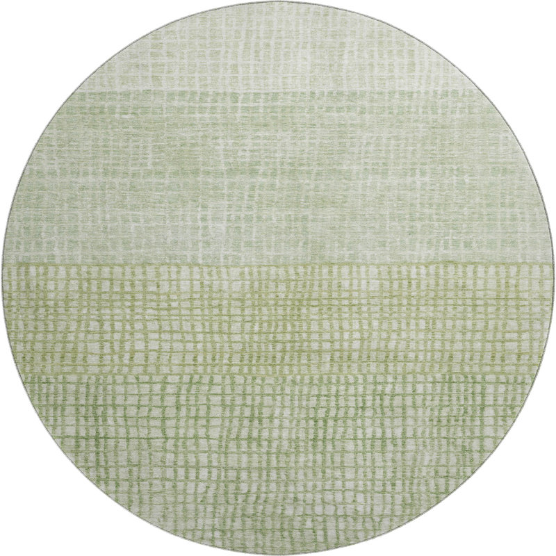 Premium Machine Washable Monnier AMF1831 Geometric Rug, Round 8'