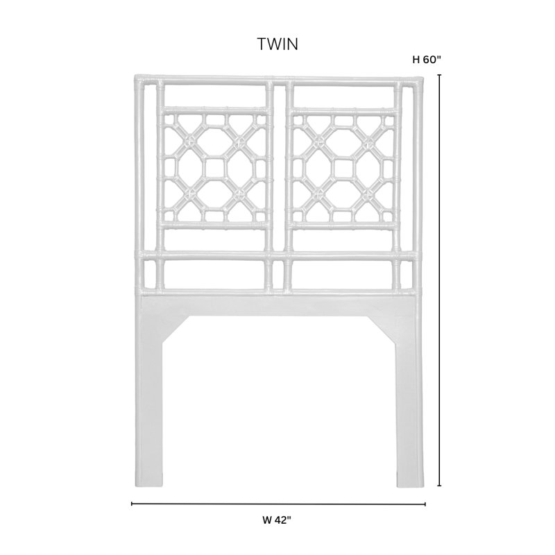 Lattice Back Standard Bed, King, Hot Pink