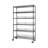 48" W x 18" D 6 Tier Wire Shelving with Backstands and Wheels