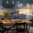Burlywood Rectangular Solid Wood Dining Table-711654469
