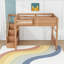 Lit mezzanine en bois avec garde-robe et escalier de rangement-647736163-647736159