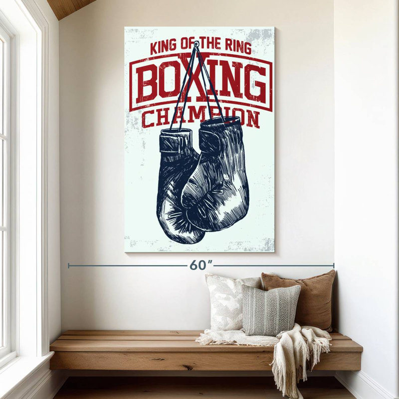 Sireci Boxing Champ Typography, 51" H x 34" W