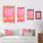Bobetta " Pink And Orange Abstract Art V " Acrylic Print-2001495286-2001495272-1949584776