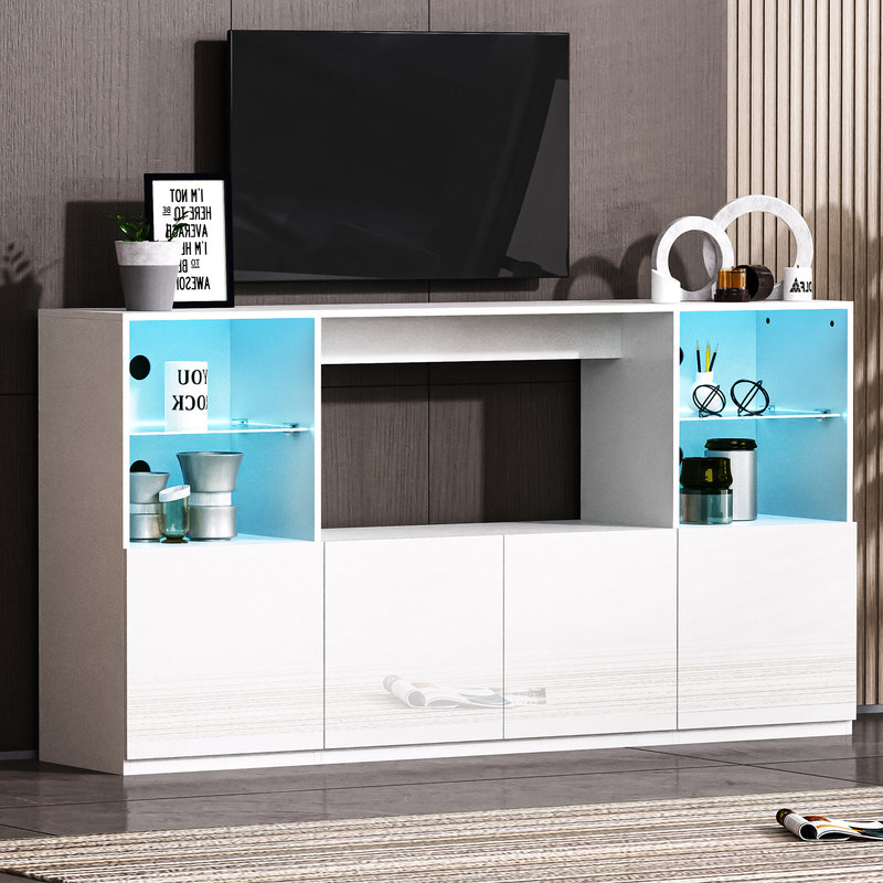 67'' Media Center, White