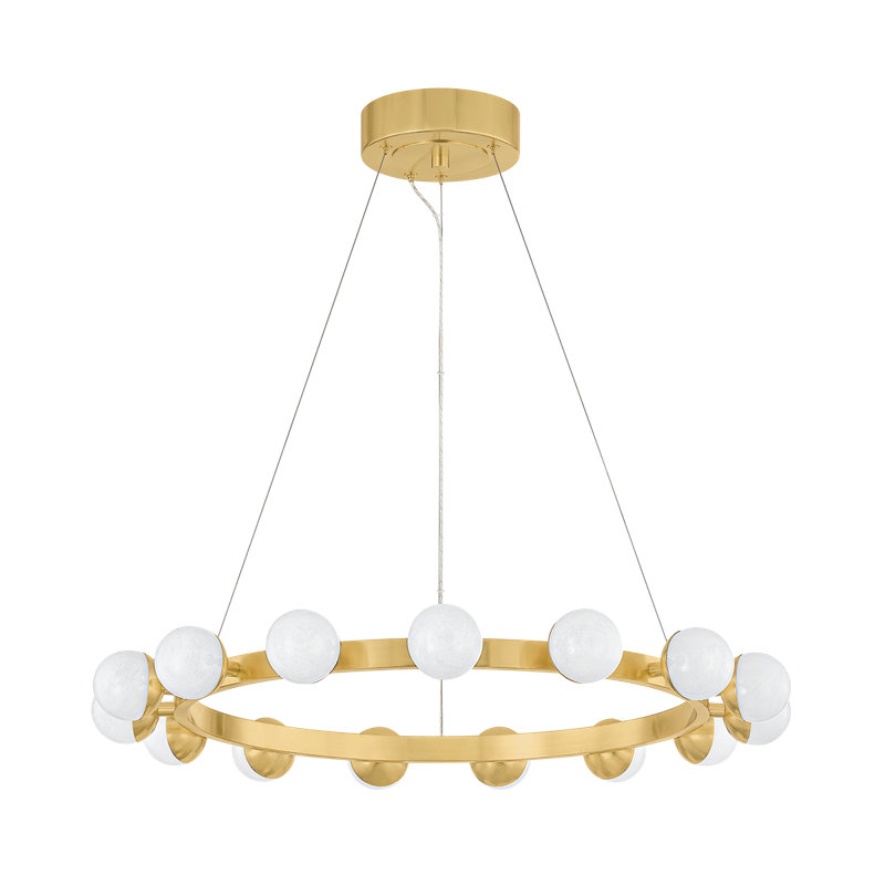 Linus Chandelier, 3" H x 29.50" W x 29.50" D, 15