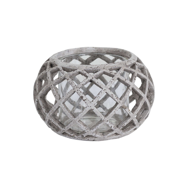 Anhat Ceramic Candle Accessories, 11 cm H x 17 cm W x 17 cm D