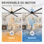 Ventilateur de plafond industriel à courant continu avec pales réversibles-90200733-86694229