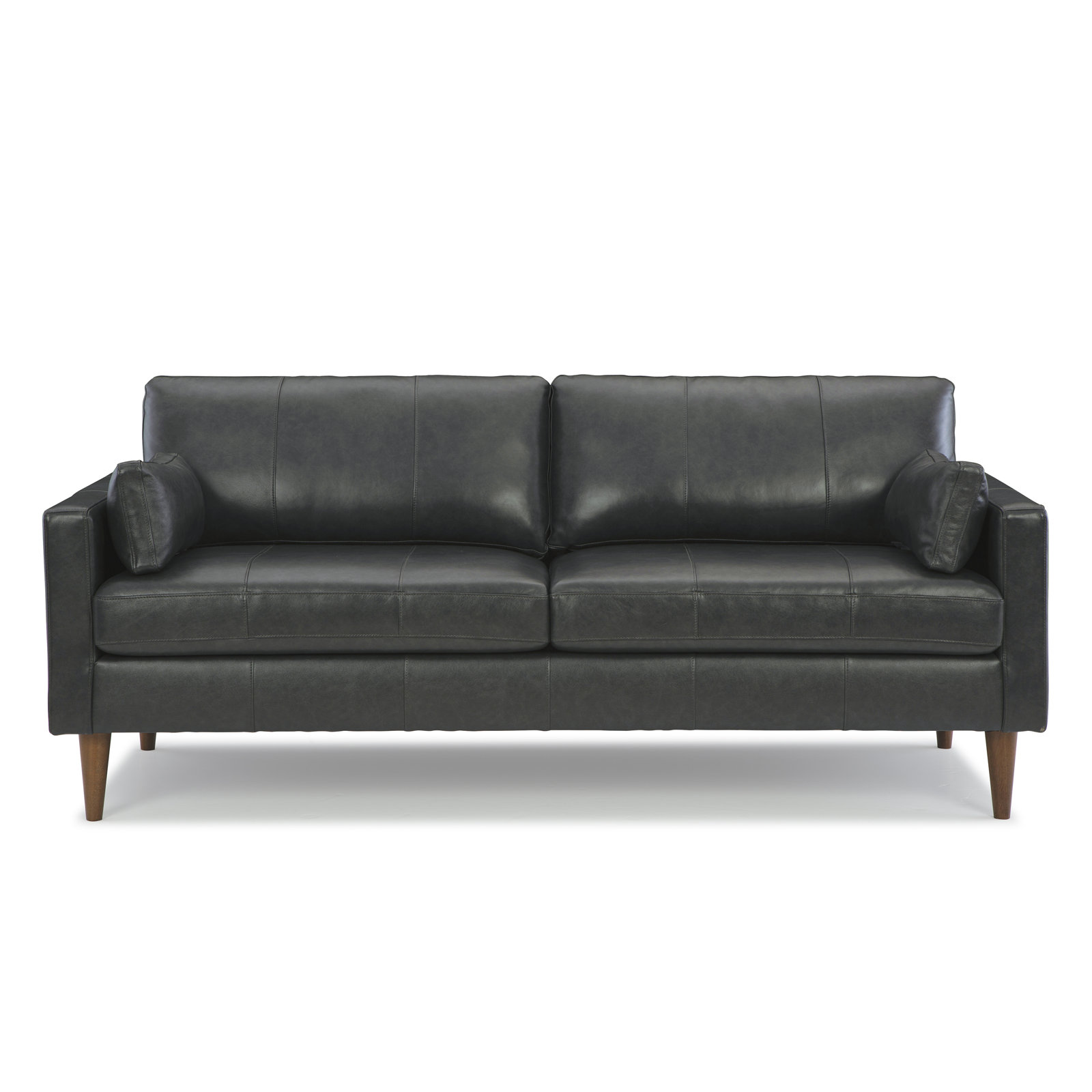 Viveros 81'' Upholstered Sofa, Dark Walnut, Midnight